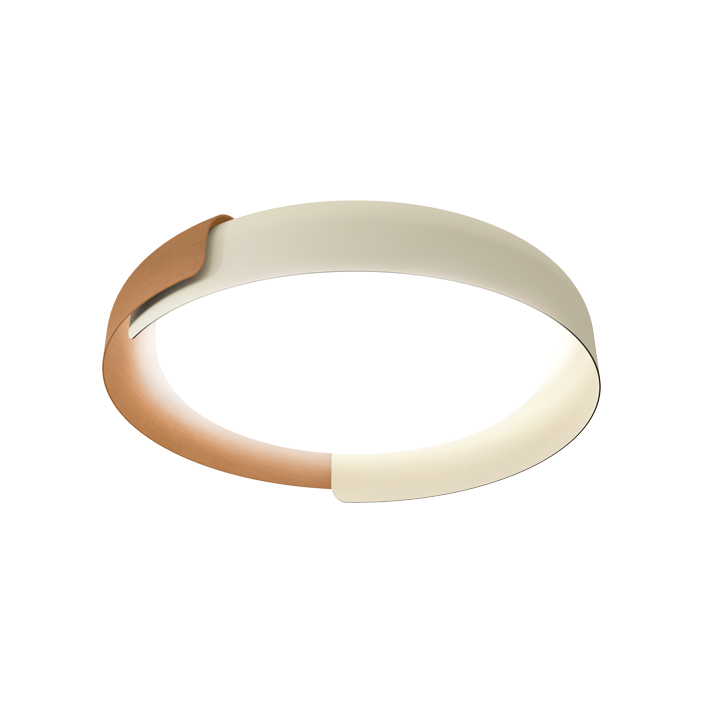 Plafonnier Dala sable/bois Kundalini Valente Design