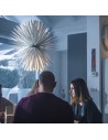 Suspension Sun Light of Love blanc mat Foscarini Valente Design