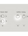 Dimension applique / Plafonnier Gregg Piccola Foscarini Valente Design