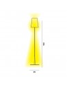 Dimension lampadaire Birdie Easy Foscarini Valente Design