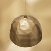 Suspension Bump transparent or-blanc Foscarini Valente Design vue de dessus
