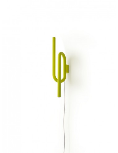 Applique Tobia jaune avec prise Foscarini Valente Design
