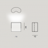 Dimension Applique Double Foscarini Valente Design