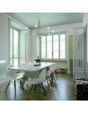 Suspension Lightweight Foscarini Valente Design dans salle à manger