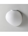 Applique Gregg Semi blanche Foscarini Valente Design vue de côté éteinte