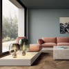 Lampe de sol Flar Large et Medium Lodes-Studio Italia design Valente Design mise en scène table basse