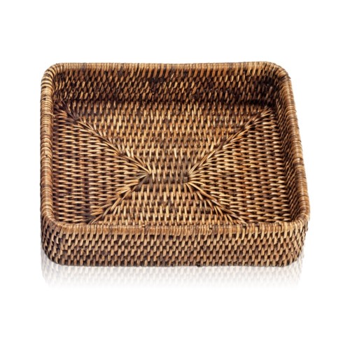 Plateau Basket Tab 1 - Rotin foncé - Decor Walther - Valentedesign.com