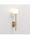 Applique Tacoma Single Grande laiton verre rond blanc opalin Astro Lighting Valente Design