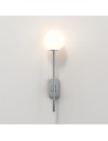 Applique Tacoma Single Grande chrome poli verre rond blanc opalin Astro Lighting Valente Design
