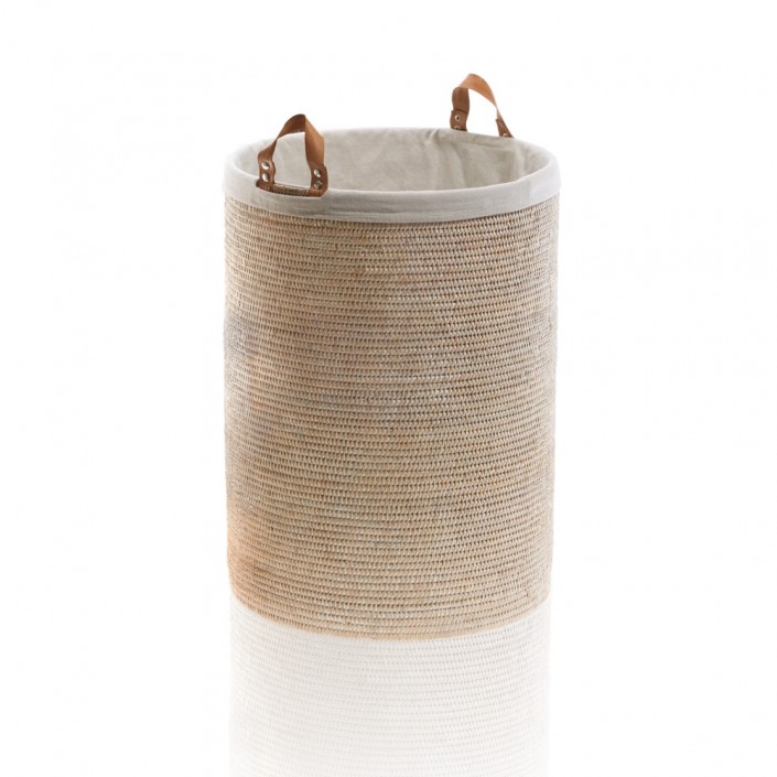 Corbeille à linge BASKET SPA - Rotin clair - Decor Walther - Valentedesign.com