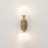 Applique Tacoma Twin laiton verre strié blanc  Astro Lighting Valente Design