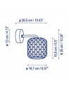Dimension Applique Nans A/01 Outdoor Bover Valente Design