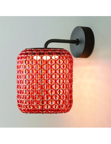 Applique Nans A/02 Outdoor rouge Bover Valente Design mise en scène
