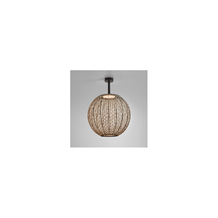 Plafonnier Nans sphere PF/60 marron Bover Valente Design