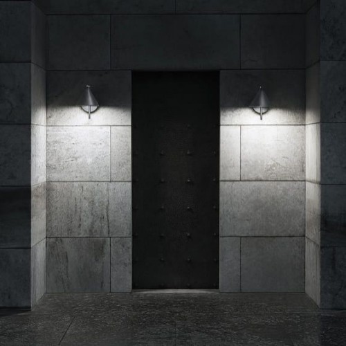 Applique Captain Flint W outdoor acier brossé Flos Valente Design mise en scène