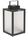 Lampe solaire Tradition Aluminium anthracite 40 cm Les Jardins Valente Design