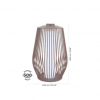 Dimension lanterne solaire et rechargeable Mandaley Les Jardins Valente Design