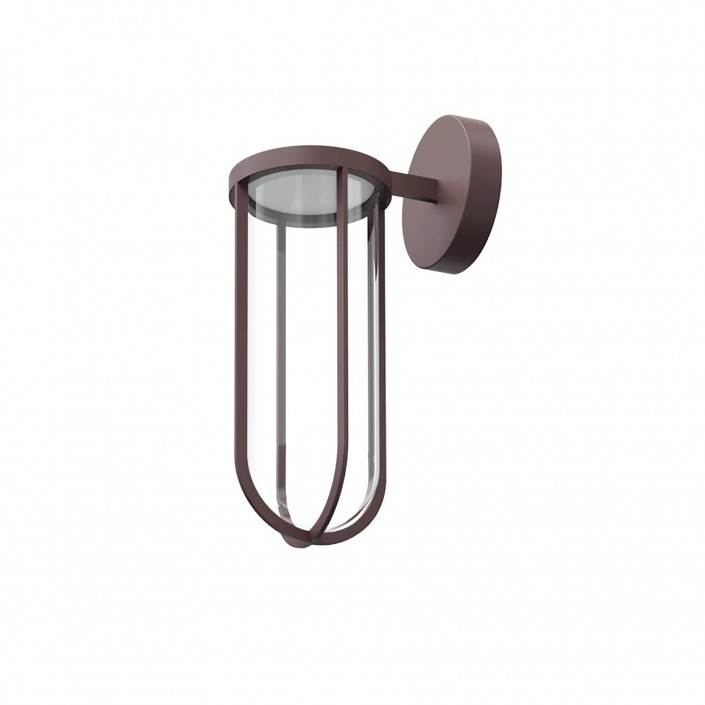 Applique d'extérieur In Vitro marron foncé Flos Valente Design