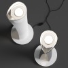 Lampadaires Cadmo blanc et noir Artemide Valente Design vue de dessus