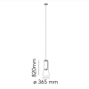 Dimension Suspension Noctambule 1 Low Cylinder & Cone Flos Valente Design