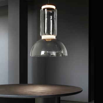Suspension Noctambule 1 Low Cylinder & Bowl Flos Valente Design mise en scène