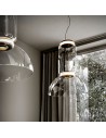 Suspension Noctambule 1 Low Cylinder & Bowl Flos Valente Design détail