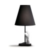 Lampe de table Mano  en tissu noir et la blancheur de la main Fontana Arte