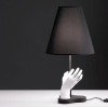 Lampe de table Mano  en tissu noir Fontana Arte