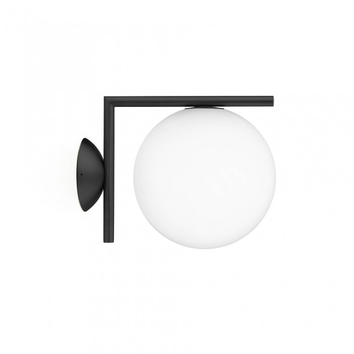 Applique IC Ceiling Wall 1 outdoor noir Flos Valente Design