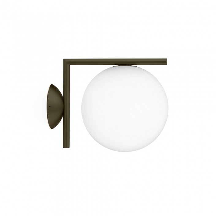 Applique IC Ceiling Wall 1 outdoor marron foncé Flos Valente Design