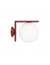 Applique IC Ceiling Wall 1 outdoor rouge burgundy Flos Valente Design