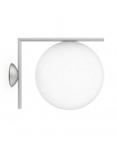 Applique IC Ceiling Wall 2 outdoor acier brossé Flos Valente Design