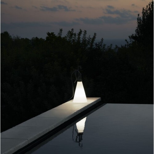 Lampe à poser Mayday Outdoor noir Flos Valente Design