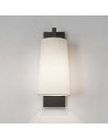 applique Lago 280 noir mat abat-jour tissu blanc Astro Lighting Valente Design