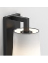 applique Lago 280 noir mat abat-jour tissu blanc Astro Lighting Valente Design détail