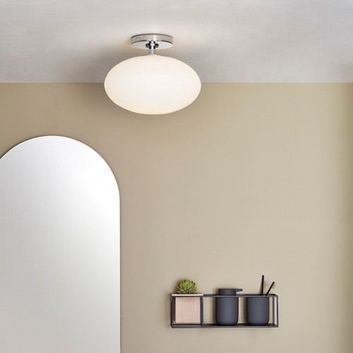 Plafonnier Zeppo Ceiling chrome poli Astro Lighting Valente Design dans SDB