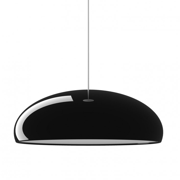 Suspension Pangen vert Fontana Arte Valente Design au dessus d'une table