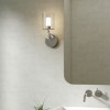 Applique Elena chrome poli Astro Lighting Valente Design mise en scène salle de bain