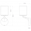 Dimension Applique Elena Astro Lighting Valente Design