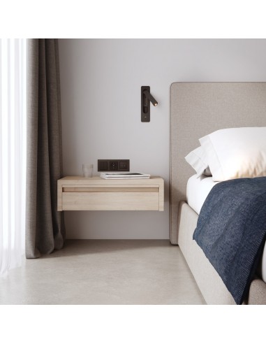 Applique liseuse Keta USB noir mat Astro Lighting Valente Design en tête de lit