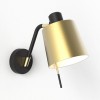 Applique Edward Wall noir mat abat-jour or mat Astro Lighting Valente Design