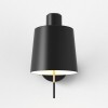 Applique Edward Wall noir mat abat-jour noir mat  Astro Lighting Valente Design de face