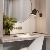Applique Edward Wall noir mat abat-jour noir mat Astro Lighting Valente Design mise en scène