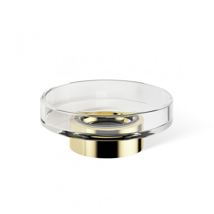 Porte-savon à poser - Century STS Kristall clair - or - Decor Walther - Valentedesign.com