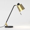 Lampe de bureau Edward Desk noir mat abat-jour or mat Astro Lighting Valente Design