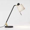 Lampe de bureau Edward Desk noir mat abat-jour gris clair-putty Astro Lighting Valente Design