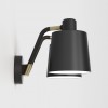 Applique Edward Twin noir mat abat-jour noir mat Astro Lighting Valente Design de profil