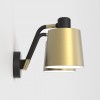 Applique Edward Twin noir mat abat-jour or mat Astro Lighting Valente  de profil