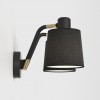 Applique Edward Twin noir mat abat-jour peint en noir Astro Lighting Valente de profil
