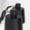 Applique Edward Twin noir mat abat-jour noir mat Astro Lighting Valente Design détails
